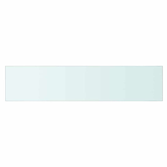 vidaXL Shelf Panel Glass Clear 90x20 cm