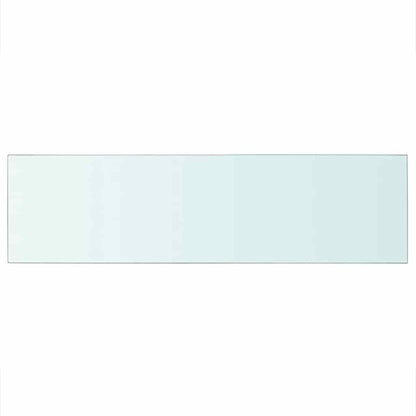 vidaXL Shelf Panel Glass Clear 90x25 cm