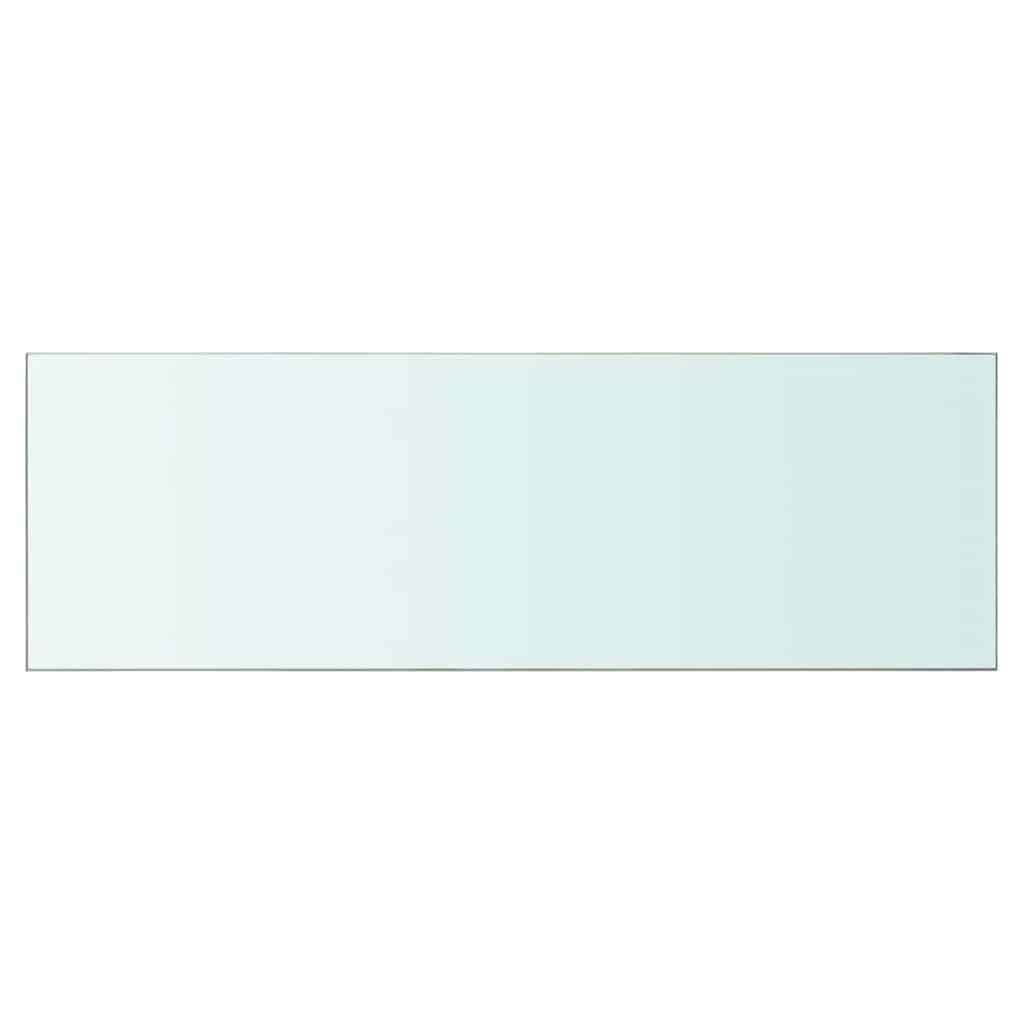 vidaXL Shelf Panel Glass Clear 90x30 cm