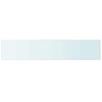 vidaXL Shelf Panel Glass Clear 100x20 cm