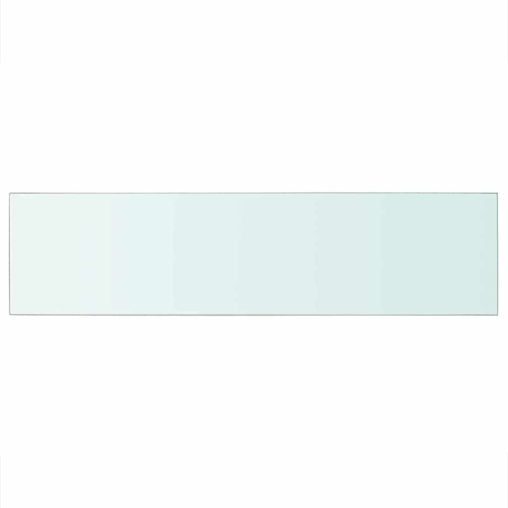 vidaXL Shelf Panel Glass Clear 100x25 cm