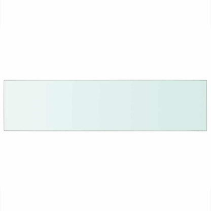 vidaXL Shelf Panel Glass Clear 100x25 cm