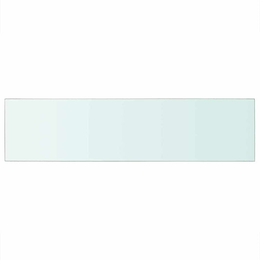 vidaXL Shelf Panel Glass Clear 100x25 cm