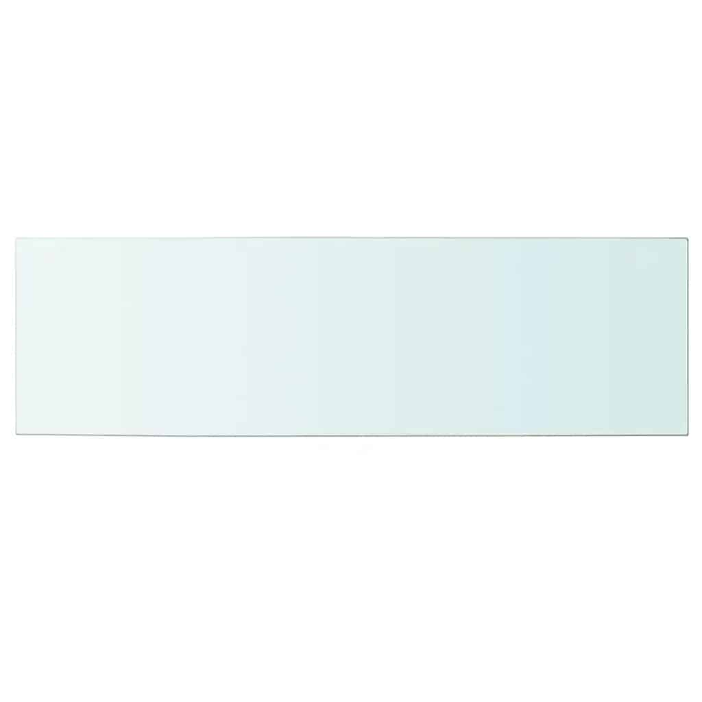 vidaXL Shelf Panel Glass Clear 100x30 cm