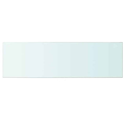 vidaXL Shelf Panel Glass Clear 100x30 cm