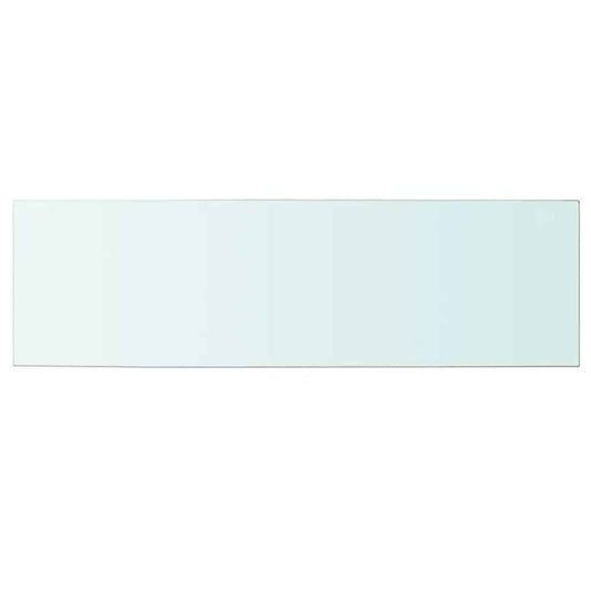 vidaXL Shelf Panel Glass Clear 100x30 cm