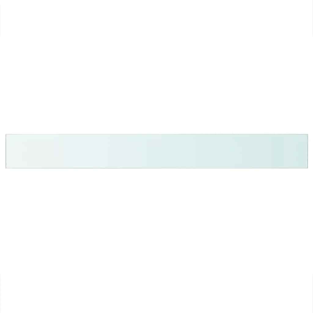 vidaXL Shelf Panel Glass Clear 110x12 cm