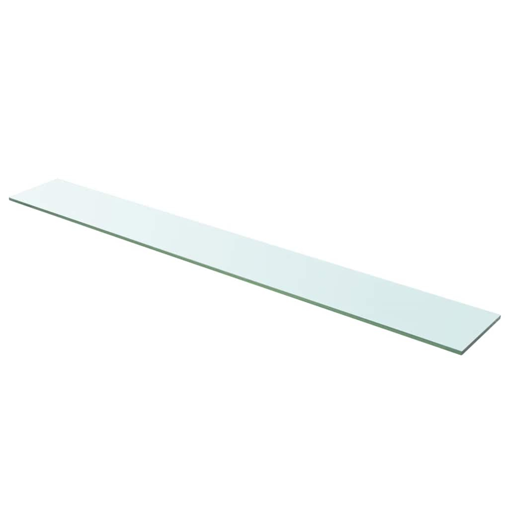 243848 vidaXL Shelf Panel Glass Clear 110x15 cm