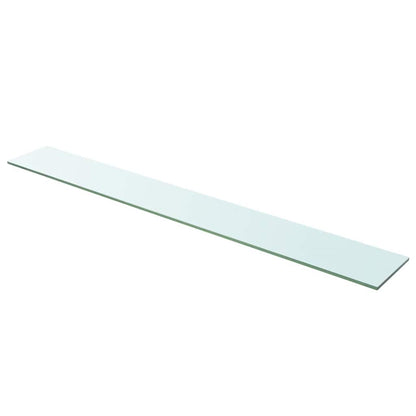 243848 vidaXL Shelf Panel Glass Clear 110x15 cm