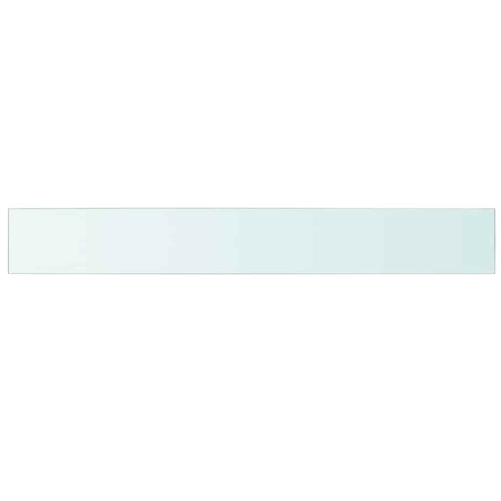 243848 vidaXL Shelf Panel Glass Clear 110x15 cm