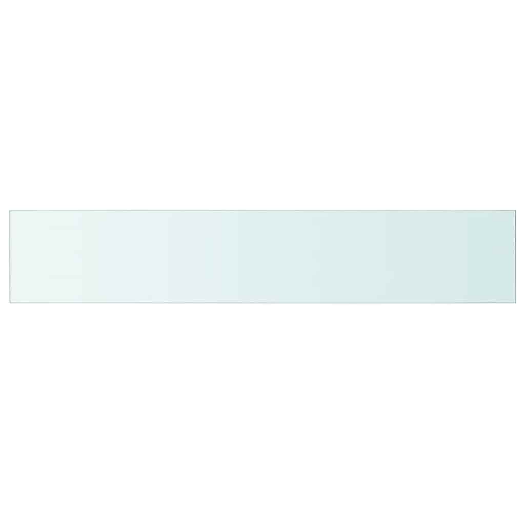 vidaXL Shelf Panel Glass Clear 110x20 cm