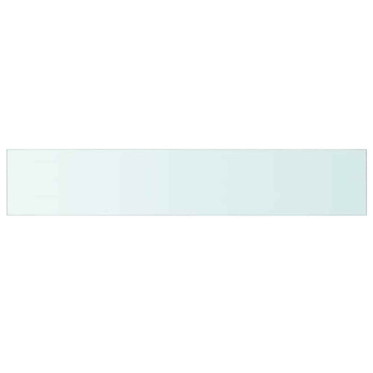 vidaXL Shelf Panel Glass Clear 110x20 cm
