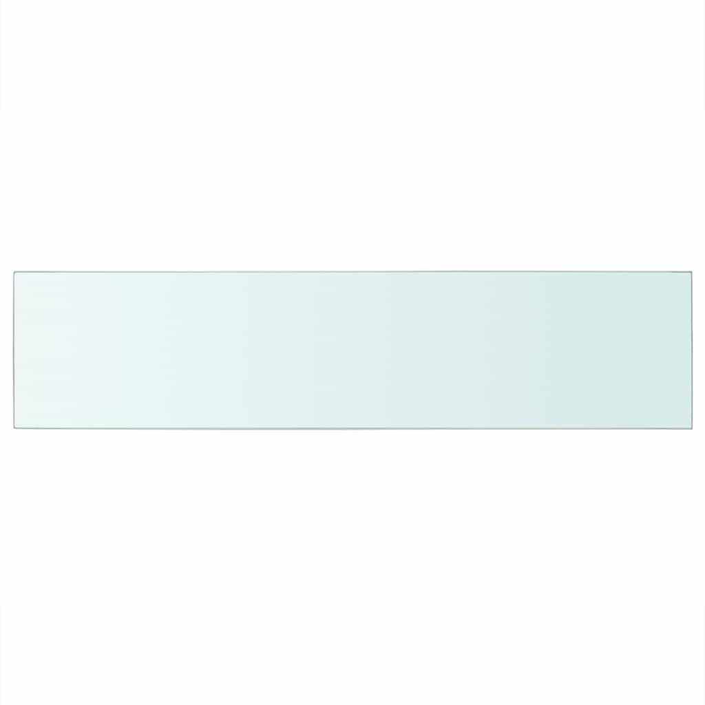 vidaXL Shelf Panel Glass Clear 110x25 cm