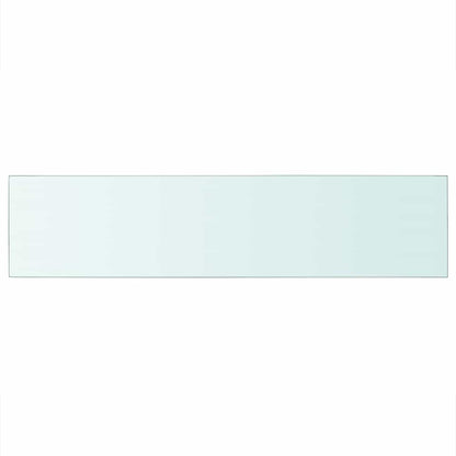 vidaXL Shelf Panel Glass Clear 110x25 cm