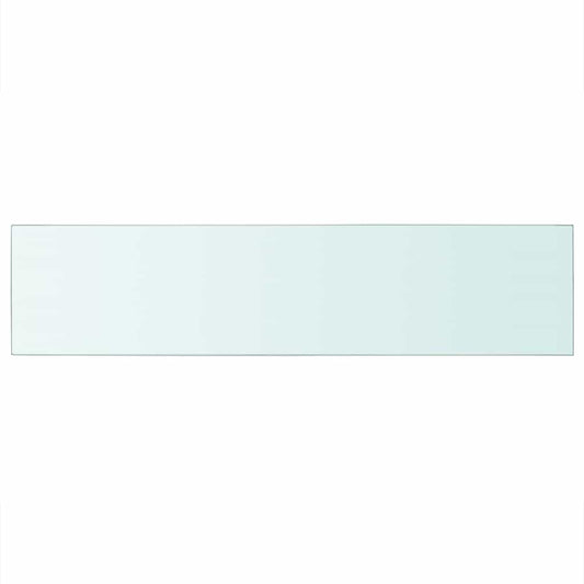 vidaXL Shelf Panel Glass Clear 110x25 cm