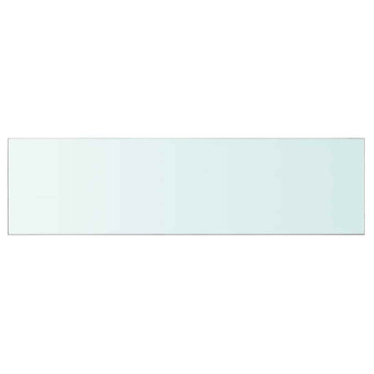 243851 vidaXL Shelf Panel Glass Clear 110x30 cm