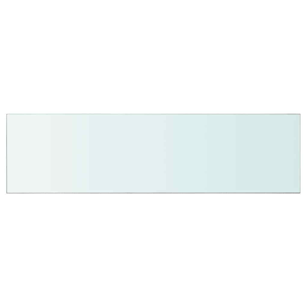 vidaXL Shelf Panel Glass Clear 110x30 cm