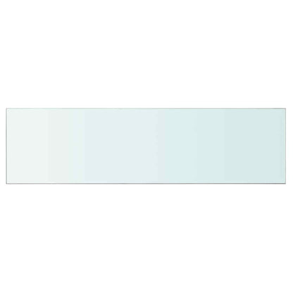 vidaXL Shelf Panel Glass Clear 110x30 cm
