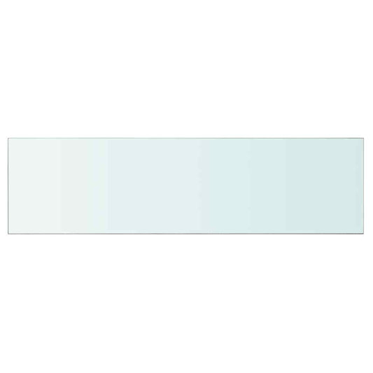 vidaXL Shelf Panel Glass Clear 110x30 cm