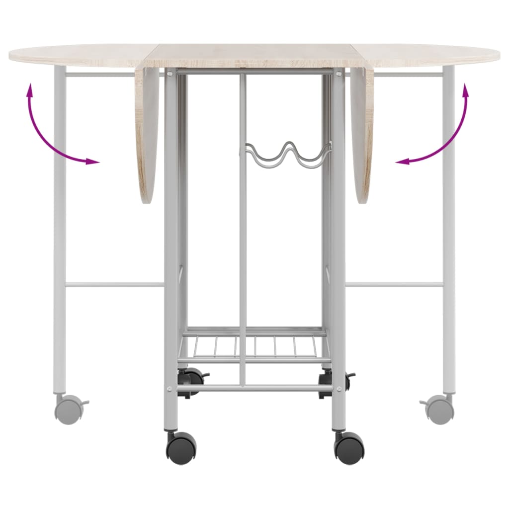 vidaXL Five Piece Folding Dining Set MDF