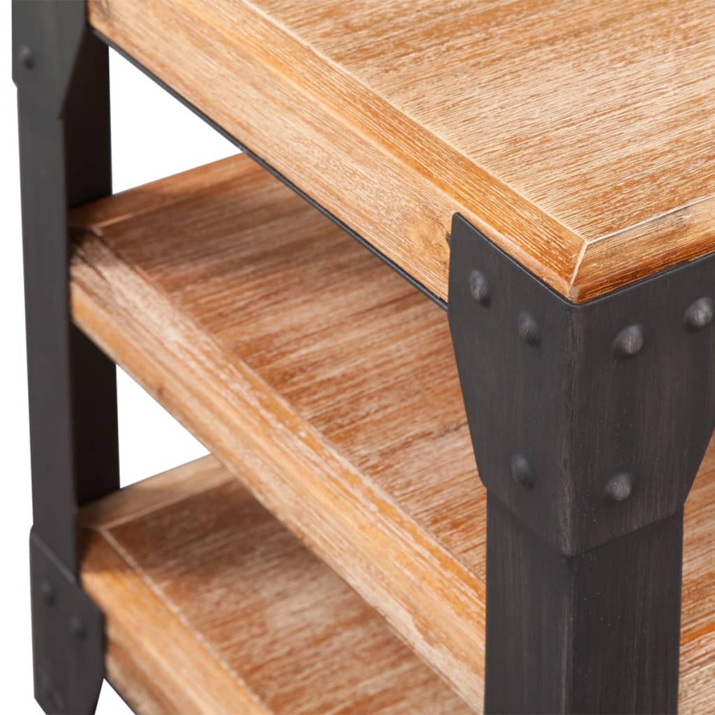 vidaXL TV Stand Solid Acacia Wood 140x40x45 cm