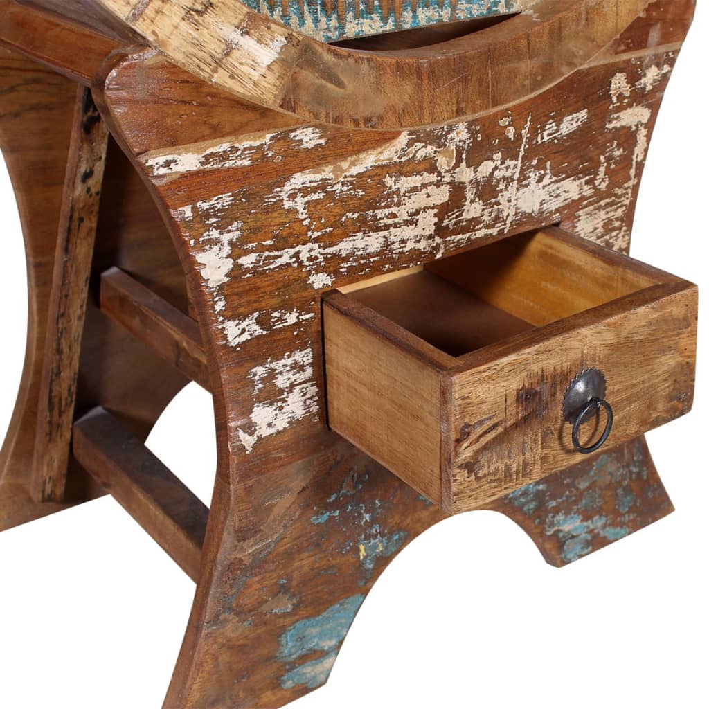 vidaXL Wine Rack for 10 Bottles Solid Reclaimed Wood