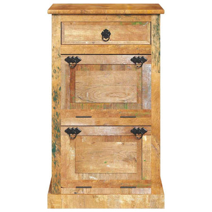 243974 vidaXL 4-Layer Shoe Cabinet with Drawer Solid Reclaimed Wood