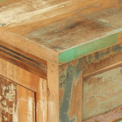 243974 vidaXL 4-Layer Shoe Cabinet with Drawer Solid Reclaimed Wood