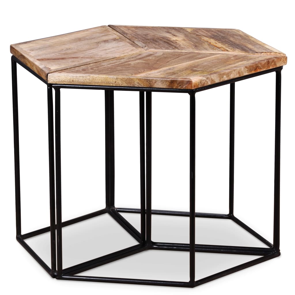 vidaXL Coffee Table Solid Mango Wood 56x48x40 cm