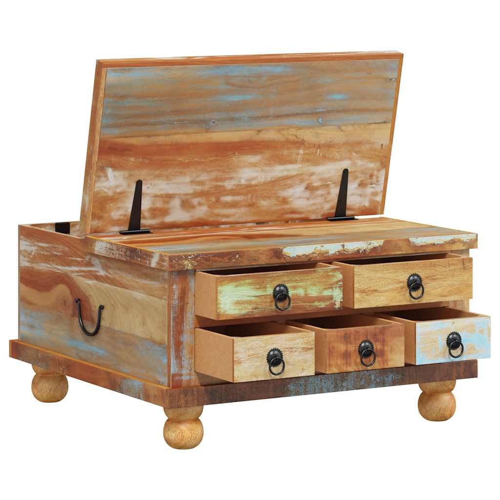 243978 vidaXL Coffee Table Reclaimed Wood 70x70x38 cm