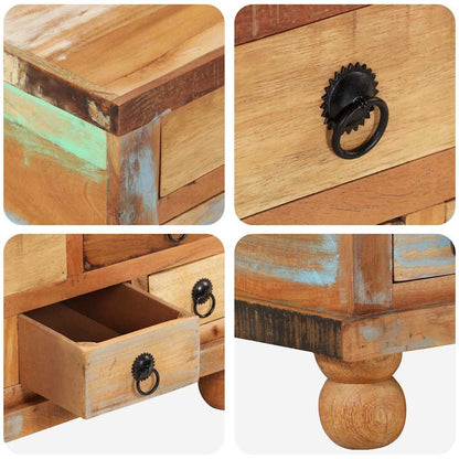 243978 vidaXL Coffee Table Reclaimed Wood 70x70x38 cm
