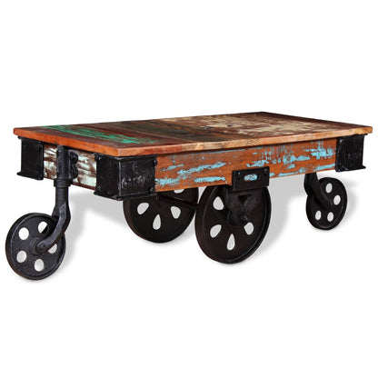 vidaXL Coffee Table Reclaimed Wood 90x45x35 cm