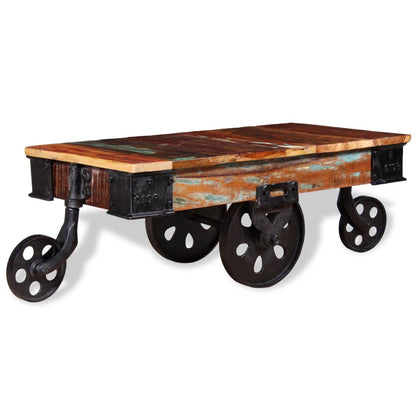 vidaXL Coffee Table Reclaimed Wood 90x45x35 cm