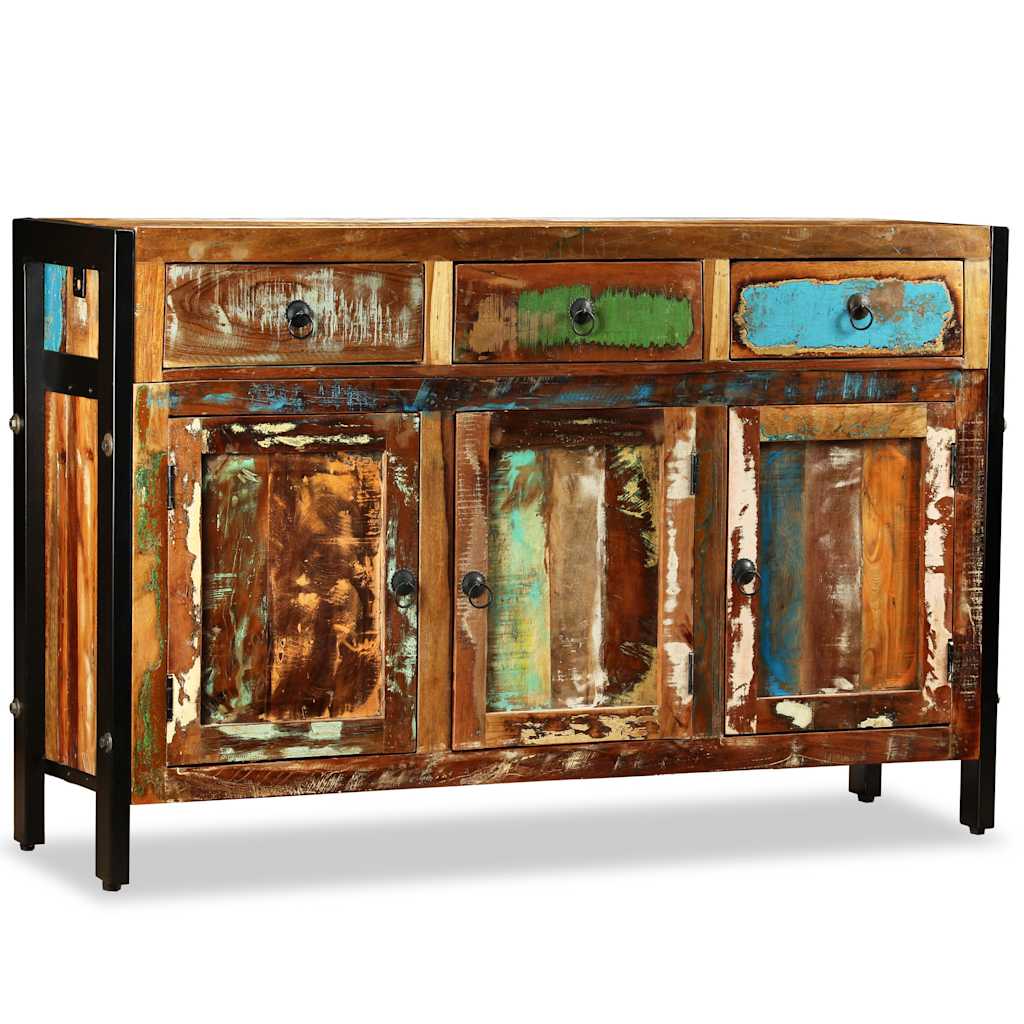 243984 vidaXL Sideboard Solid Reclaimed Wood 120x35x76 cm