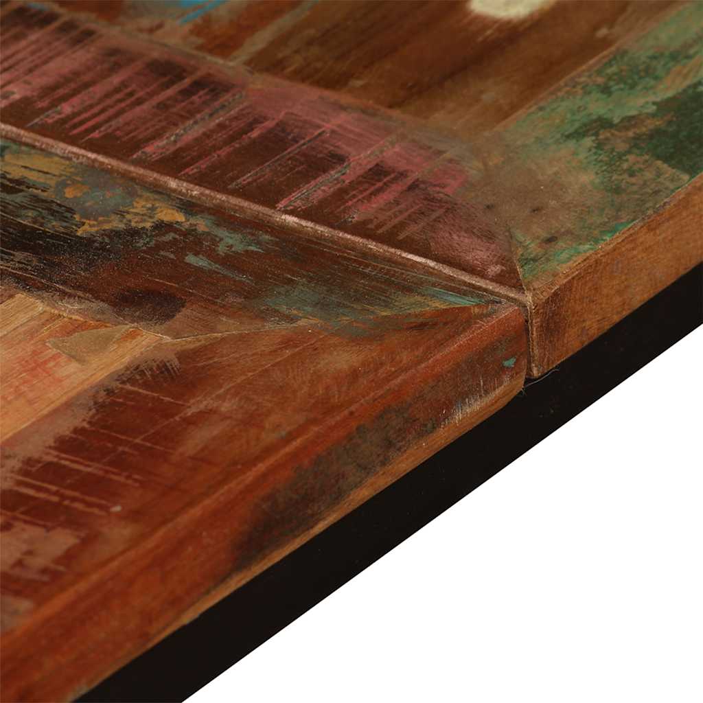 vidaXL Dining Table | Multicolour | Solid reclaimed wood and powder-coated steel
