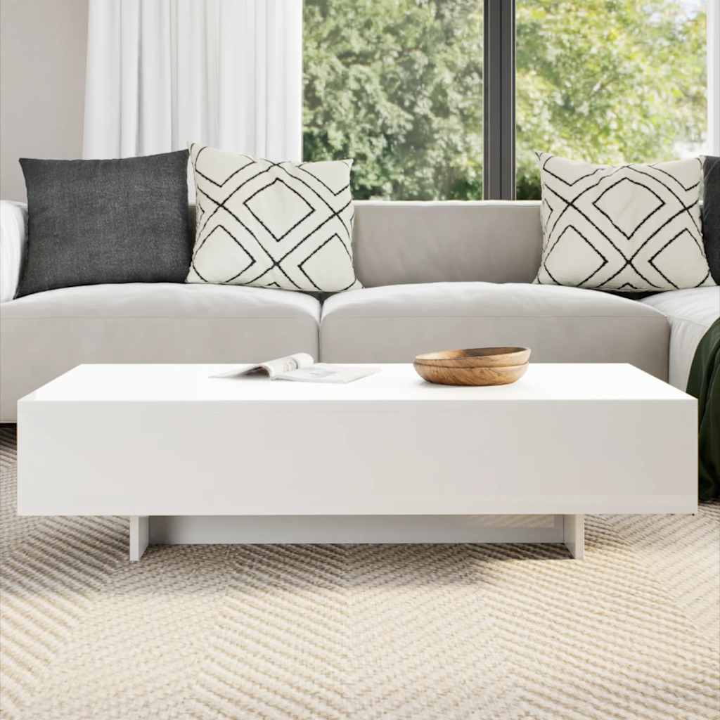 vidaXL Coffee Table High Gloss White