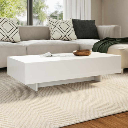 vidaXL Coffee Table High Gloss White