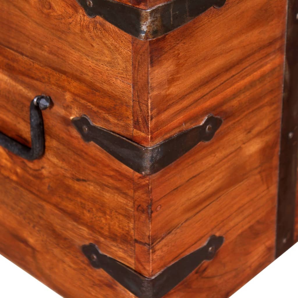 vidaXL Two Piece Storage Chest Set Solid Wood