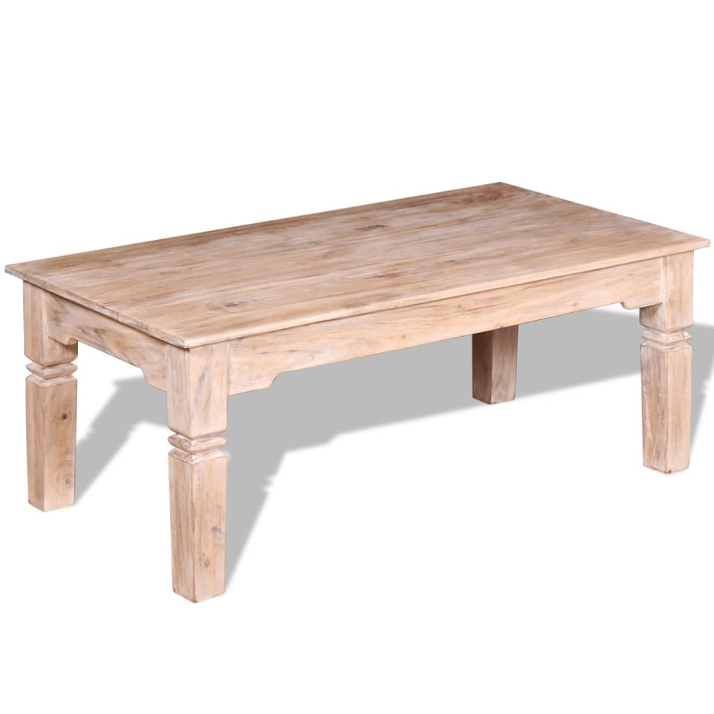 vidaXL Coffee Table Acacia Wood 110x60x45 cm