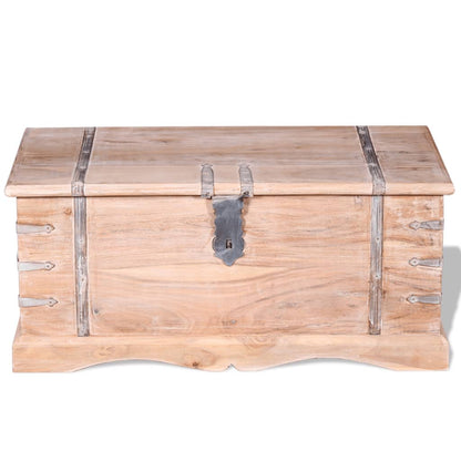 vidaXL Storage Chest | Brown | Solid Acacia wood | Medium | Storage Chest
