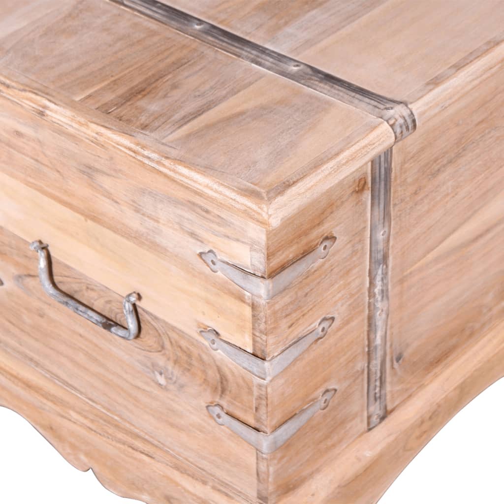 vidaXL Storage Chest | Brown | Solid Acacia wood | Medium | Storage Chest