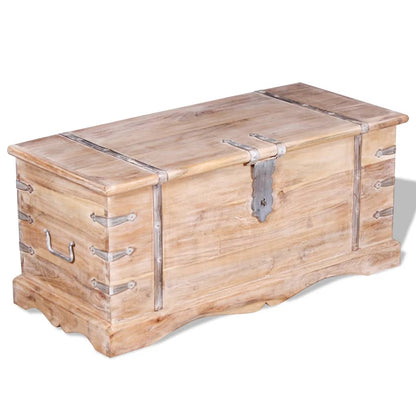 vidaXL Storage Chest | Brown | Solid Acacia wood | Medium | Storage Chest