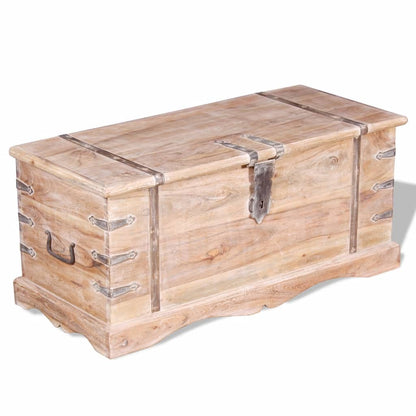 vidaXL Storage Chest | Brown | Solid Acacia wood | Medium | Storage Chest