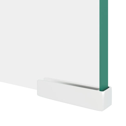 vidaXL TV Stand/Monitor Riser Glass Clear 110x30x13 cm