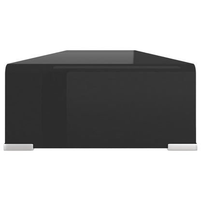 vidaXL TV Stand | Black | Tempered Glass | Medium | Sleek | TV Stand