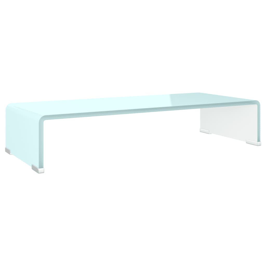 vidaXL TV Stand/Monitor Riser Glass Green 60x25x11 cm