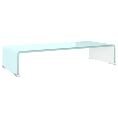 vidaXL TV Stand/Monitor Riser Glass Green 60x25x11 cm
