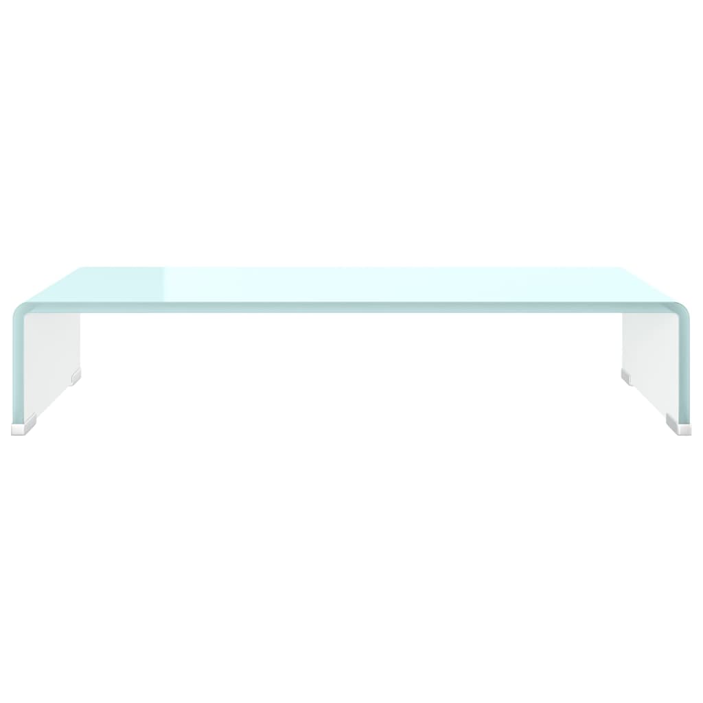 vidaXL TV Stand/Monitor Riser Glass Green 60x25x11 cm