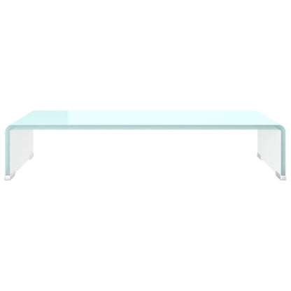 vidaXL TV Stand/Monitor Riser Glass Green 60x25x11 cm