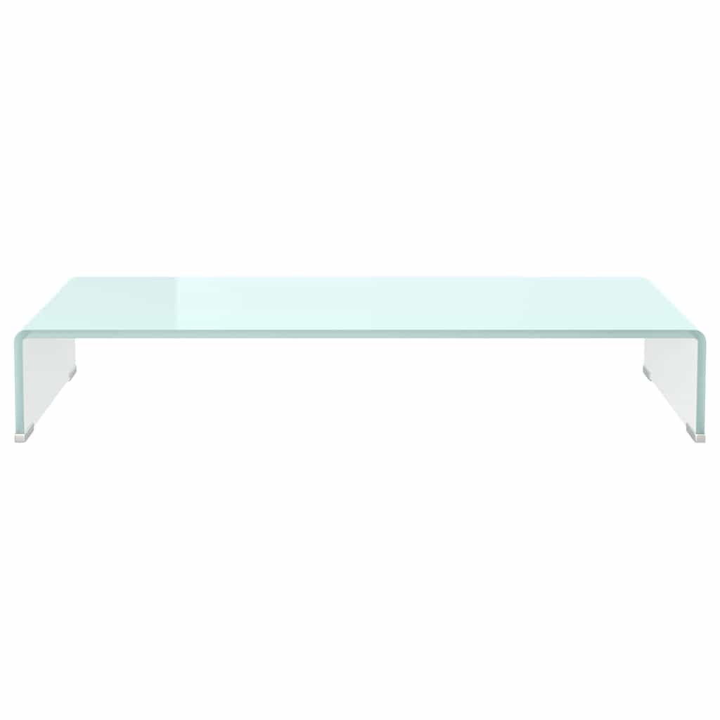 vidaXL TV Stand/Monitor Riser Glass Green 80x30x13 cm